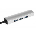 Wholesale USB 3.1 Type-C to 4 Port USB 3.0 Hub Aluminum Design for Andrioid Phone, Tablet, MacBook Pro, iMac, Google Chromebook Pixelbook, Other Laptop (Black)